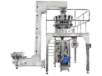 Automatic vertical multihead weigher weighing filling coffee chocolate bean packing machine