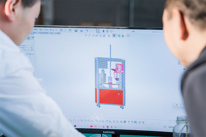 expert designers create practical renderings of each coffee filling machine before crafting