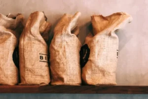 traditional sustainable packaging for coffee bean
