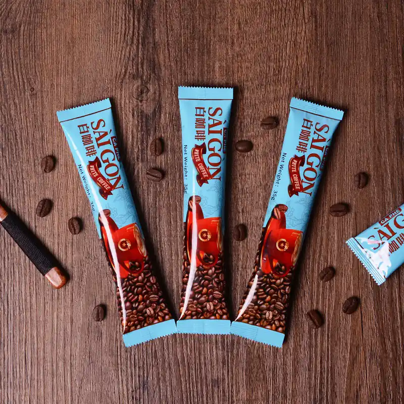 how to package instant coffee into small plastic bags