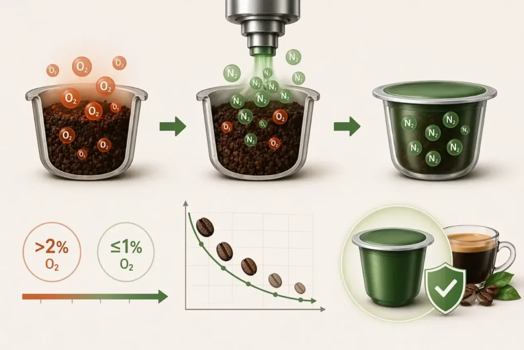 How Low Should Oxygen Levels Be in Coffee Capsules