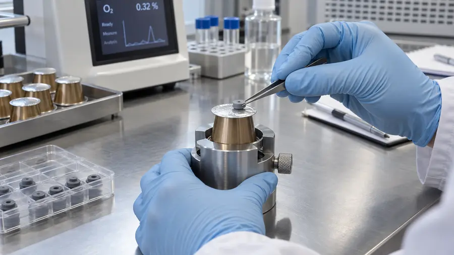 measure residual oxygen in coffee capsules