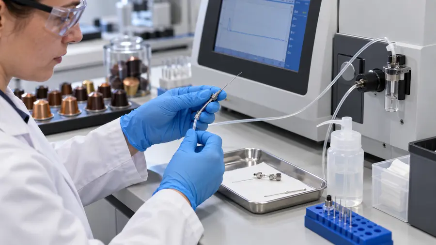measure residual oxygen in coffee capsules