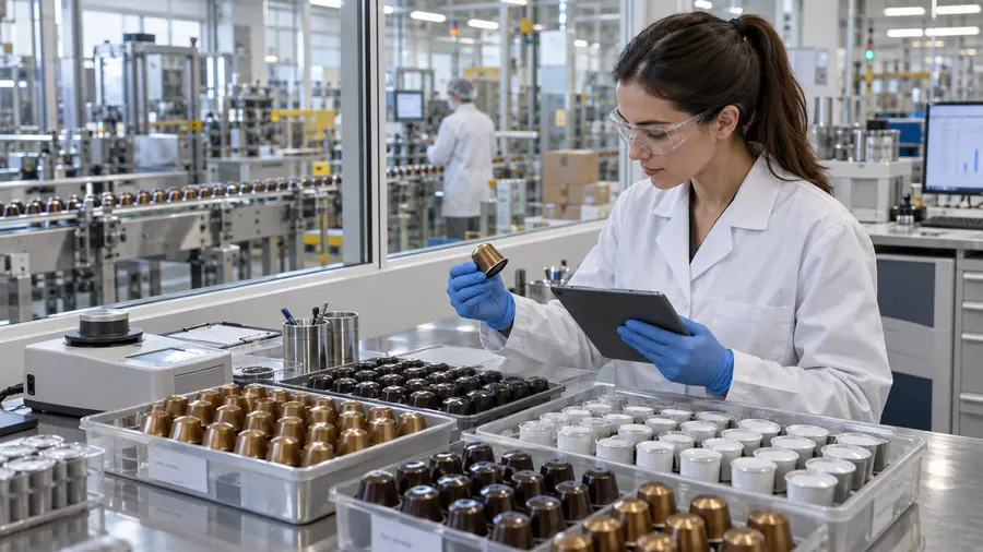 measure residual oxygen in coffee capsules